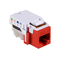 HellermannTyton - RJ11FC3-RED - INSERT 6P6C JACK TO IDC CONN