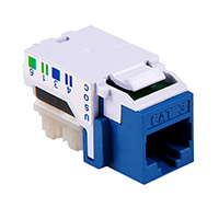 HellermannTyton - RJ45FC3-BLU - INSERT RJ45 JACK TO IDC CONN