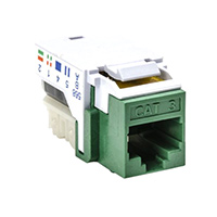HellermannTyton - RJ45FC3-GRN - INSERT RJ45 JACK TO IDC CONN