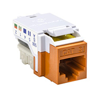 HellermannTyton - RJ45FC3-ORN - INSERT RJ45 JACK TO IDC CONN