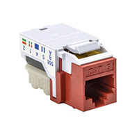 HellermannTyton - RJ45FC3-RED - INSERT RJ45 JACK TO IDC CONN