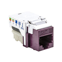 HellermannTyton - RJ45FC3-VIO - INSERT RJ45 JACK TO IDC CONN