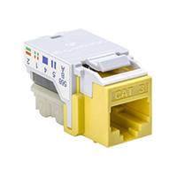 HellermannTyton - RJ45FC3-YEL - INSERT RJ45 JACK TO IDC CONN