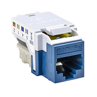 HellermannTyton - RJ45FC5EB-BLU - INSERT RJ45 JACK TO IDC 50/BX