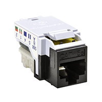 HellermannTyton - RJ45FC5E-BLK - INSERT RJ45 JACK TO IDC CONN