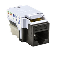 HellermannTyton - RJ45FC5E-BRN - INSERT RJ45 JACK TO IDC CONN