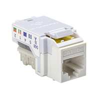HellermannTyton - RJ45FC5E-W - INSERT RJ45 JACK TO IDC CONN