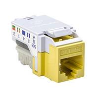HellermannTyton - RJ45FC5E-YEL - INSERT RJ45 JACK TO IDC CONN