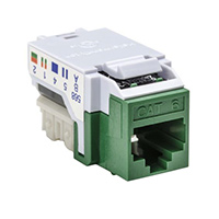 HellermannTyton - RJ45FC6-GRN - INSERT RJ45 JACK TO IDC CONN
