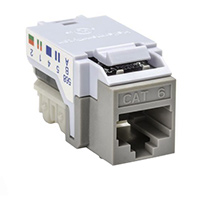HellermannTyton - RJ45FC6-GRY - INSERT RJ45 JACK TO IDC CONN
