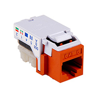 HellermannTyton - RJ45FC6-ORN - INSERT RJ45 JACK TO IDC CONN