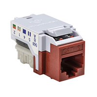 HellermannTyton - RJ45FC6-RED - INSERT RJ45 JACK TO IDC CONN
