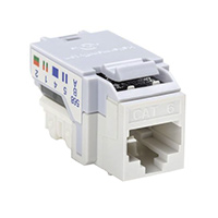 HellermannTyton - RJ45FC6-W - INSERT RJ45 JACK TO IDC CONN