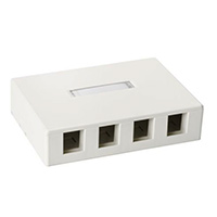 HellermannTyton - SMBQUAD-FW - MOD BOX SMD 4PORT WHITE