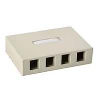HellermannTyton - SMBQUAD-I - MOD BOX SMD 4PORT IVORY