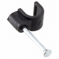 HellermannTyton - NC70 - CBL CLIP U-TYPE BLACK FASTENER