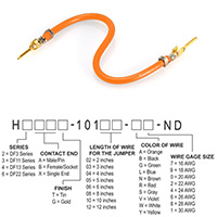 Hirose Electric Co Ltd - H2AAG-10103-A8 - JUMPER-H1503TR/A3048A/H1503TR 3"