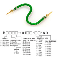 Hirose Electric Co Ltd - H2AAG-10103-G4 - JUMPER-H1503TR/A2015G/H1503TR 3"