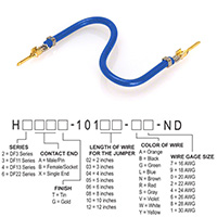 Hirose Electric Co Ltd - H2AAG-10103-L6 - JUMPER-H1503TR/A3049L/H1503TR 3"