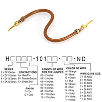 Hirose Electric Co Ltd - H2AAG-10103-N8 - JUMPER-H1503TR/A3048N/H1503TR 3"