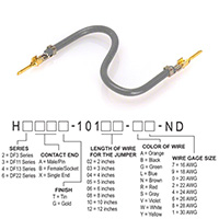 Hirose Electric Co Ltd - H2AAG-10103-S6 - JUMPER-H1503TR/A3049S/H1503TR 3"