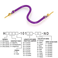 Hirose Electric Co Ltd - H2AAG-10103-V6 - JUMPER-H1503TR/A3049V/H1503TR 3"