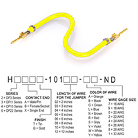 Hirose Electric Co Ltd - H2AAG-10103-Y6 - JUMPER-H1503TR/A3049Y/H1503TR 3"