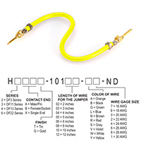 Hirose Electric Co Ltd - H2AAG-10103-Y8 - JUMPER-H1503TR/A3048Y/H1503TR 3"