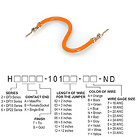 Hirose Electric Co Ltd - H2AAT-10104-A4 - JUMPER-H1502TR/A2015A/H1502TR 4"