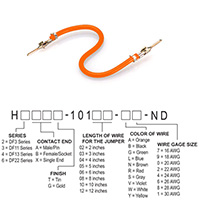 Hirose Electric Co Ltd - H2AAT-10104-A8 - JUMPER-H1502TR/A3048A/H1502TR 4"
