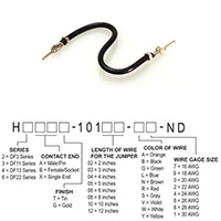 Hirose Electric Co Ltd - H2AAT-10104-B6 - JUMPER-H1502TR/A3049B/H1502TR 4"