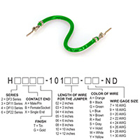 Hirose Electric Co Ltd - H2AAT-10104-G4 - JUMPER-H1502TR/A2015G/H1502TR 4"