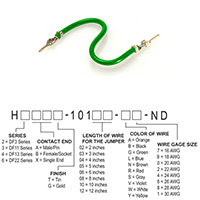 Hirose Electric Co Ltd - H2AAT-10104-G6 - JUMPER-H1502TR/A3049G/H1502TR 4"