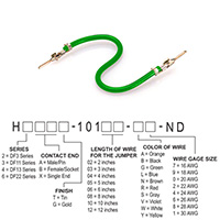 Hirose Electric Co Ltd - H2AAT-10104-G8 - JUMPER-H1502TR/A3048G/H1502TR 4"