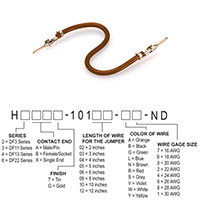 Hirose Electric Co Ltd - H2AAT-10104-N8 - JUMPER-H1502TR/A3048N/H1502TR 4"