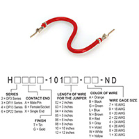 Hirose Electric Co Ltd - H2AAT-10104-R4 - JUMPER-H1502TR/A2015R/H1502TR 4"