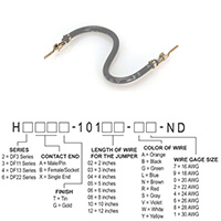 Hirose Electric Co Ltd - H2AAT-10104-S4 - JUMPER-H1502TR/A2015S/H1502TR 4"
