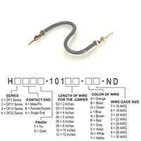 Hirose Electric Co Ltd - H2AAT-10104-S6 - JUMPER-H1502TR/A3049S/H1502TR 4"