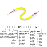 Hirose Electric Co Ltd - H2AAT-10104-Y8 - JUMPER-H1502TR/A3048Y/H1502TR 4"