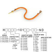 Hirose Electric Co Ltd - H2ABG-10103-A8 - JUMPER-H1503TR/A3048A/H1501TR 3"