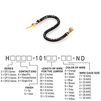 Hirose Electric Co Ltd - H2ABG-10103-B4 - JUMPER-H1503TR/A2015B/H1501TR 3"