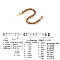 Hirose Electric Co Ltd - H2ABG-10103-N4 - JUMPER-H1503TR/A2015N/H1501TR 3"