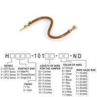 Hirose Electric Co Ltd - H2ABG-10103-N6 - JUMPER-H1503TR/A3049N/H1501TR 3"
