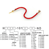 Hirose Electric Co Ltd - H2ABG-10103-R8 - JUMPER-H1503TR/A3048R/H1501TR 3"