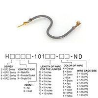 Hirose Electric Co Ltd - H2ABG-10103-S8 - JUMPER-H1503TR/A3048S/H1501TR 3"