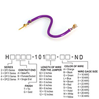 Hirose Electric Co Ltd - H2ABG-10103-V6 - JUMPER-H1503TR/A3049V/H1501TR 3"