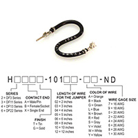 Hirose Electric Co Ltd - H2ABT-10105-B4 - JUMPER-H1502TR/A2015B/H1500TR 5"