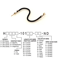 Hirose Electric Co Ltd - H2ABT-10105-B8 - JUMPER-H1502TR/A3048B/H1500TR 5"