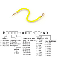 Hirose Electric Co Ltd - H2ABT-10105-Y8 - JUMPER-H1502TR/A3048Y/H1500TR 5"