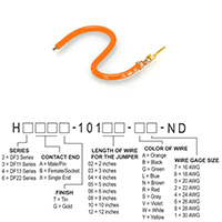 Hirose Electric Co Ltd - H2AXG-10103-A4 - JUMPER-H1503TR/A2015A/X 3"